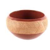 Signed Acoma Pueblo Polychrome Bowl c. 1900-