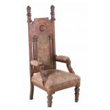 Eastlake Victorian Masonic Lodge Chair C. 1800