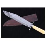 Frontier Bowie Fighting Knife Walrus Tusk c. 1800-