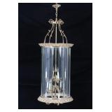 Art Deco Bronze Chandelier Theater Light c. 1920