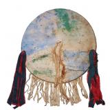 Southern Plains Polychrome Dance Shield c. 1800