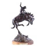Bob Scriver (1914-1999) Large Bronc Bronze c. 1984