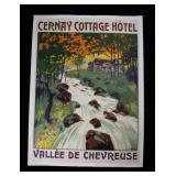 1920 J. Gabriel Cernay Cottage Hotel Linen Poster