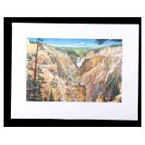 Carl Tolpo Yellowstone Park c. 1949 Litho