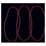 Hudson Bay Red White Heart Trade Bead Necklaces