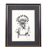 Original Leonard Archuleta Bear Chief Portrait