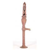 Early Cast Iron Red Jacket Outdoor Water Pump