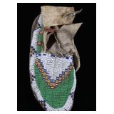 Lakota Sioux Beaded Single Moccasin 19th Century