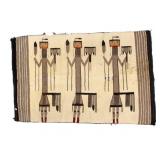 Navajo Female Yei or Yeibichai Crownpoint Rug 1900