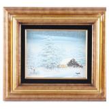 Original Framed Lee Reynolds Oil on Board Painting