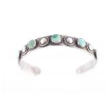 Navajo Sterling Silver Turquoise Bracelet