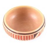 Signed Acoma Pueblo Polychrome Bowl c 1900s-