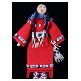 Sioux Beaded Hide and Trade Clothe Doll