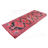 Kazak Persian Hand Knotted Wool Runner Rug 1930