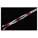 Crow Fully Beaded Dance Belt Runner c. 1890-