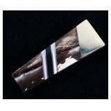 Wooly Mammoth Tusk & Mother of Pearl Money Clip
