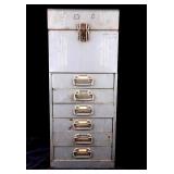 Early Butte Montana Mining Machinist Metal Cabinet