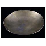 Rustic Aluminum Sand Cast Bowl With Brass Patina