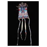 Kiowa Beaded Strike-A-Lite Beaded Bag w/ Striker