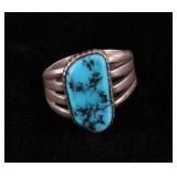 Navajo Turquoise Sterling Silver Ring