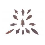 19th Century Plains Indians Trade Point Arrowheads