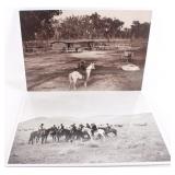 Two Large L.A. Huffman Photos C.1890