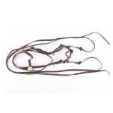 Early 1900s Iron Curb Bit W/ Headstall & Rosette