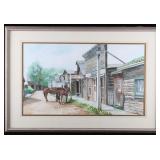 1978 Original Martha Mans Main Street Watercolor
