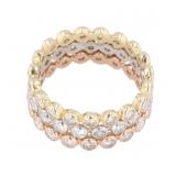 2.28 cts. Diamond Three-Piece Gold Ring Set