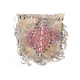 Crow Apsaalooke Beaded Signal Mirror Pouch 1800