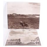 Two Large L.A. Huffman Photos C. 1883 & 1890