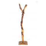 Hand Carved Diamond Willow Snake Coat Rack
