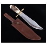 Whitetail Cutlery Bowie Knife & Scabbard