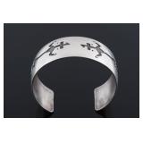 Navajo Sterling Silver Yeibichai Bracelet