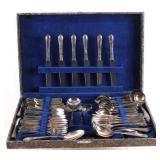 64-Piece Silverware Set by Gramercy Silver Plate