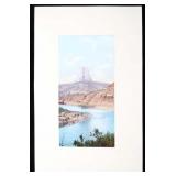 Original Haynes Hand Colored Devils Tower Photo