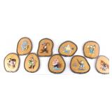 Nine Disney Character Plaques