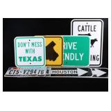 Texas Street Signs & License Plates Collection