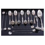 Sterling Silver Spoons & Drink Stirrers
