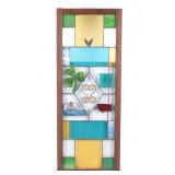 The Shamrock Framed Stained Glass Window