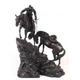 Jim Davidson Western Indian Successful Hunt Statue