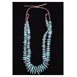 Navajo Cripple Creek Turquoise & Heishi Necklace