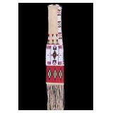 Lakota Sioux Fully Beaded & Quillworked Pipe Bag