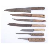 Early American Indian Trade Knives Collection 1800