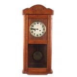 German Mauthe Oak Pendulum Wall Clock