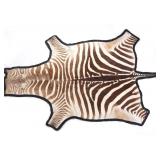 Taxidermy Trophy Zebra Hide Pelt Rug