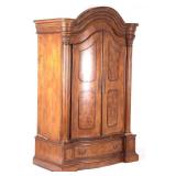 Collezione Europa Regency Burl Veneer Wood Armoire