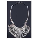 Navajo Native American Sterling Silver Necklace