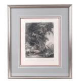 Karl Bodmer Tombs of Assiniboin Indians on Trees