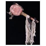 Southern Plains Polychrome "Beast" Rattle c. 1890-